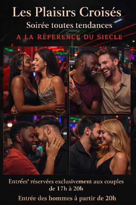 Soirée toutes tendances bi gay Jeudi - Club libertin Chennevières-sur-Marne