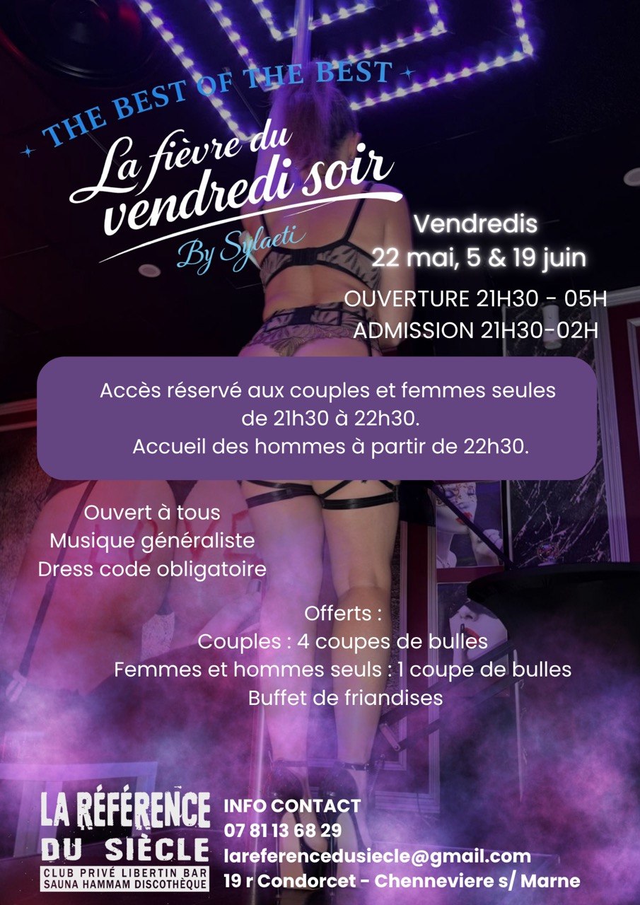 La fièvre du vendredi soir – Club libertin discothèque Chennevières-sur-Marne