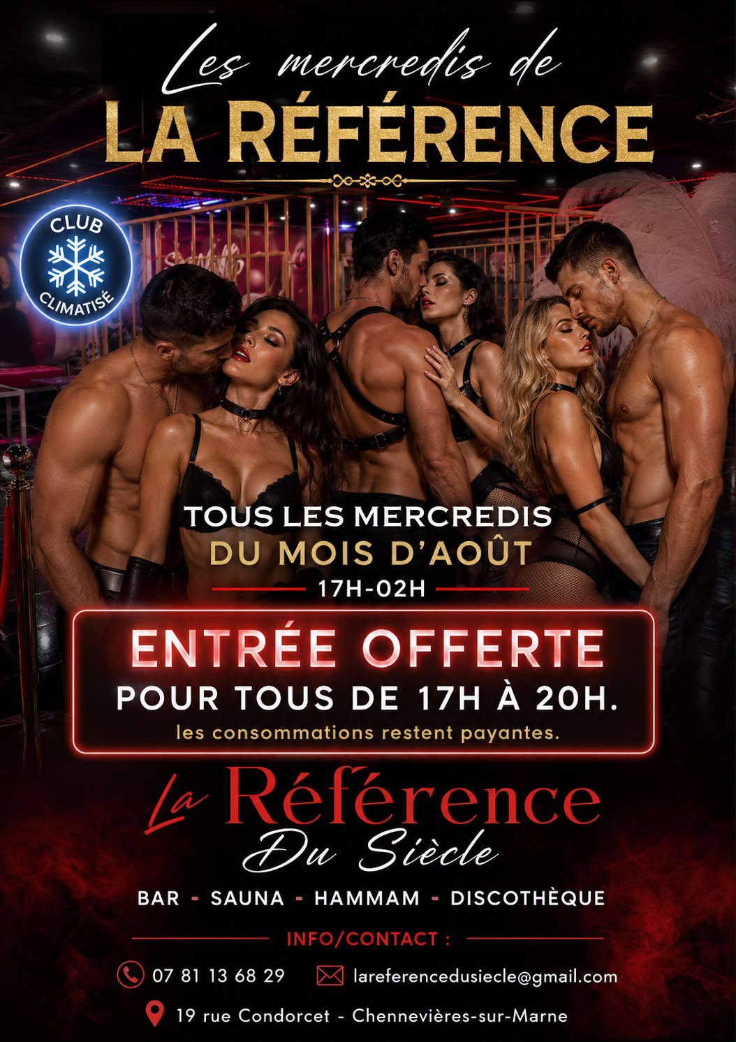 Afterwork L’Instant Mercredi - Club libertin Chennevières-sur-Marne